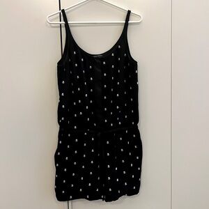 Club Monaco embroidered floral print romper